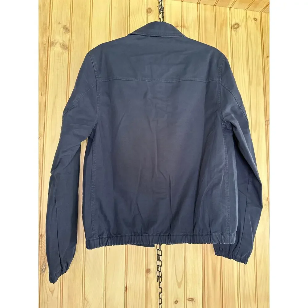 NWOT J. CREW Harrington Jacket Navy Cotton Twill Cabincore Outdoor Comfy Size S